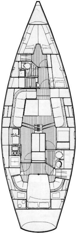 Oyster 435 Boat Plan