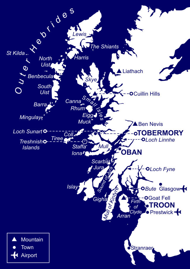 Map of Sailing Areas